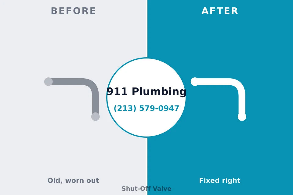Before and after: plumbing repair Machesney Park, IL